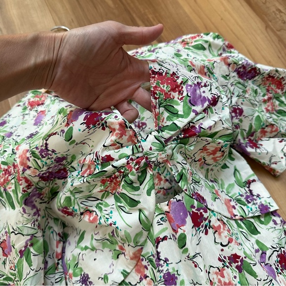 Zara Printed Cutout Midi Floral Dress size XS - Picture 9 of 14